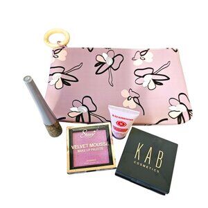 Ipsy Makeup Bag Set KAB Palette Starry Mousse Serum Glitter Liner Kiramoon